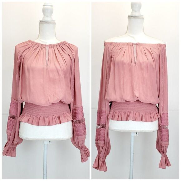 Ramy Brook Off the Shoulder Keely Top in Flirt - Picture 2 of 12